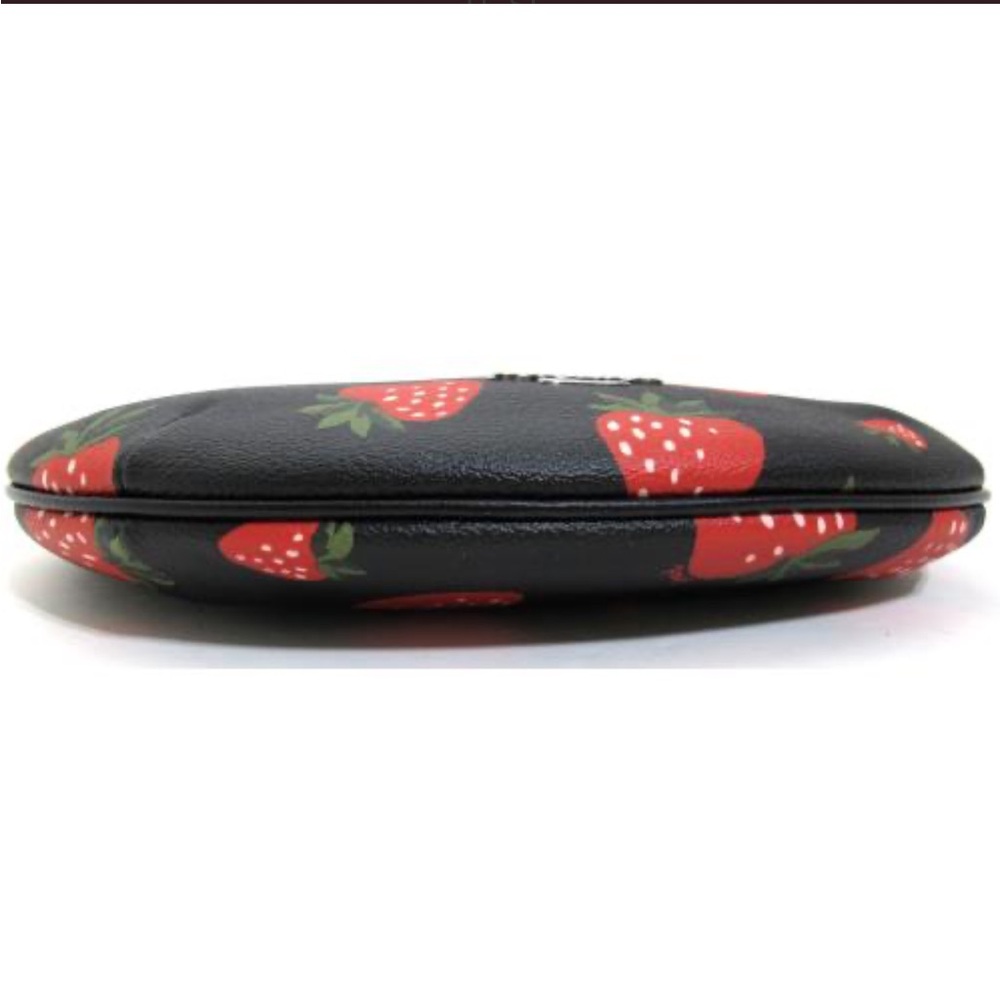 Coach Wild Strawberry Print Payton Shoulder Bag Black Multi - Picture 6 of 8
